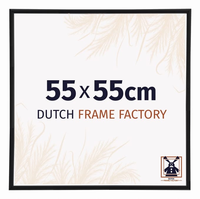 Fotolijst 55x55 cm - Kunststof - Zwart Mat - Angers