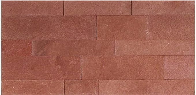 Zelfklevende Steenstrip Natuursteen XL Red Stone Rood OUTLET