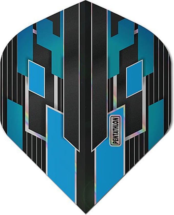 ABC Darts - Pentathlon Dart Flights Shimmers - Blauw - 5 sets