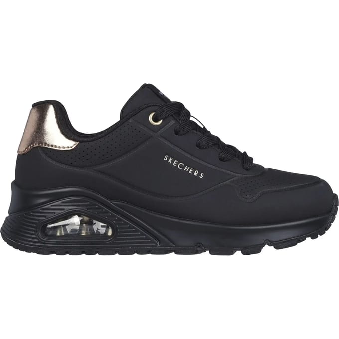 Skechers Uno Gen1 - Shimmer Away - Meisjes Sneakers - Zwart