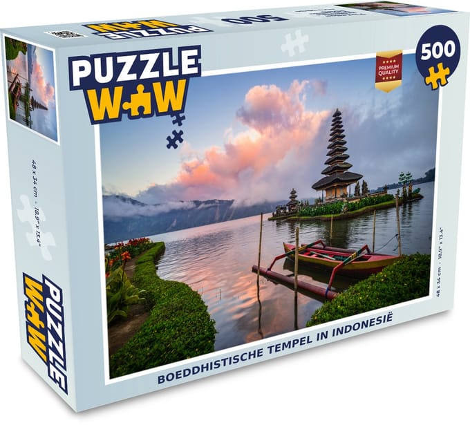 Puzzel Boeddhistische tempel in Indonesië - Legpuzzel - Puzzel 500 stukjes