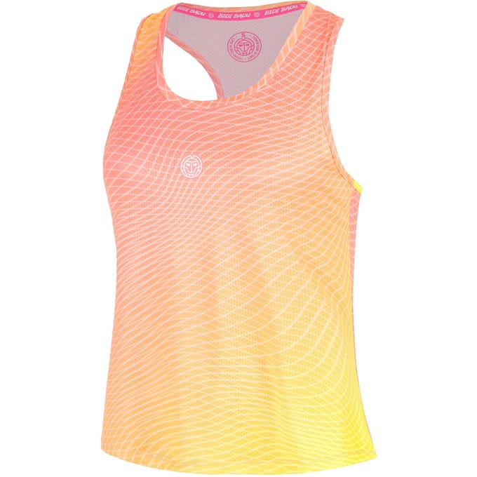 BIDI BADU Out of Control Racerback Tanktop Dames-pink, neongeel
