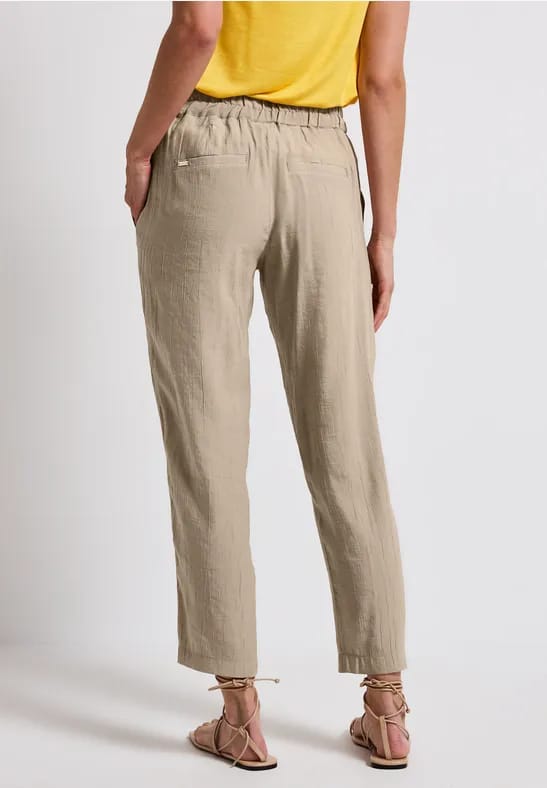 Loose Fit broek met structuur