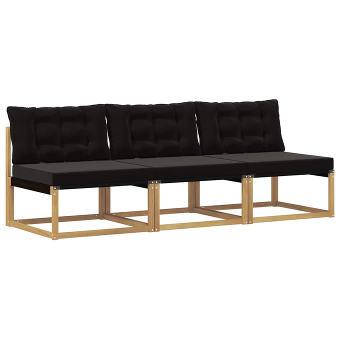 vidaXL - Buiten - Midden - Sofa - Massief - Acacia - Hout - Wit