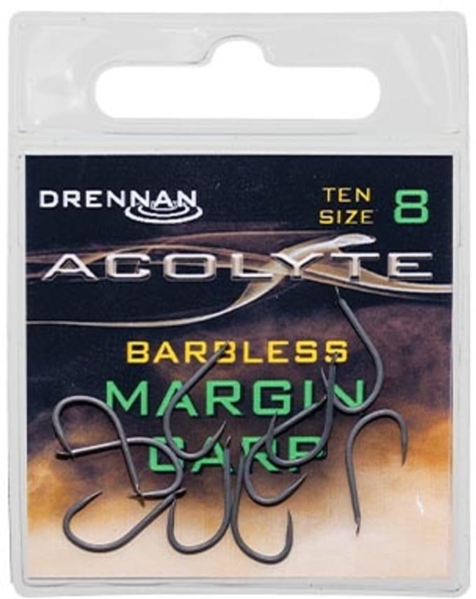Drennan Acolyte Margin Carp Spade-Barbless (10 pcs) - Maat : 8