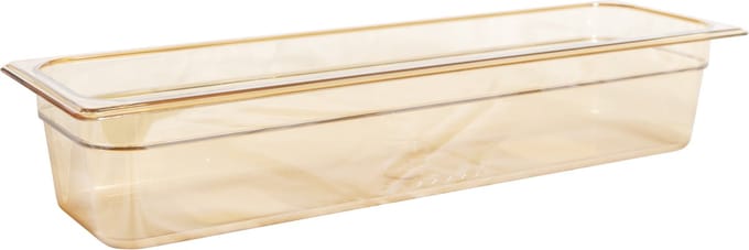 Rubbermaid Gastronorm voedselpan hitte bestendig 2/4 3.4 Liter - Amber