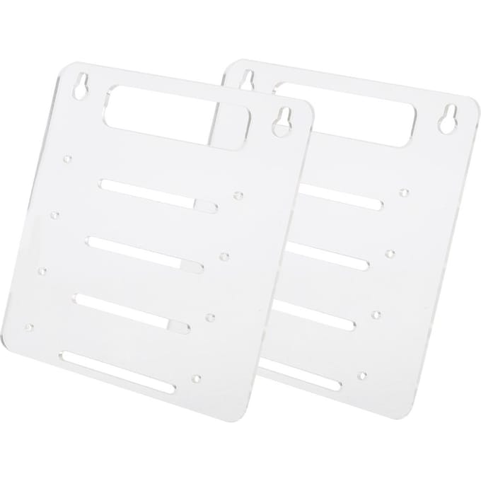 Support de disque dur en acrylique transparent à 4 couches pour ordinateur de bureau, plateau de cage pour disque dur 3,5 pouces white
