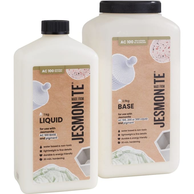 Jesmonite AC 100 Duo set "500 ml Liquid + 1,25 KG Base"