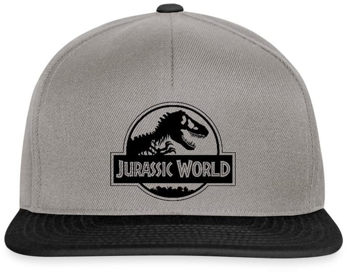 Jurassic World Klassiek Logo In Zwart Snapback cap