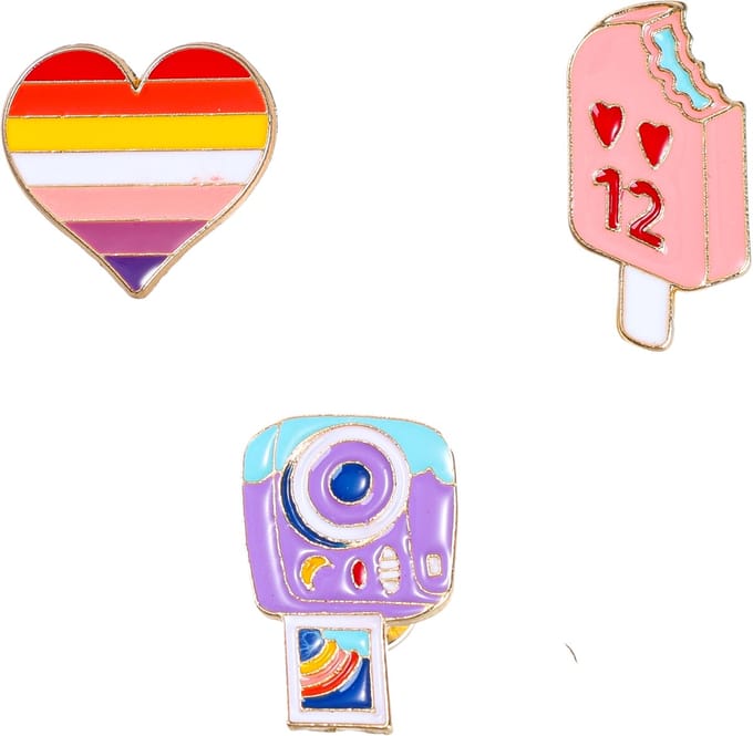 Go Dutch Label Tas Heart Ice Cream Pins Multi