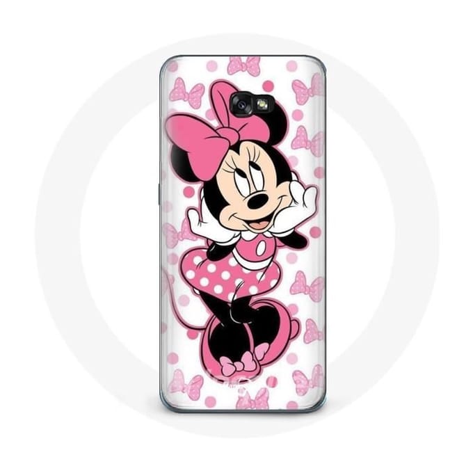 Coque pour samsung galaxy A5 2017 Minnie Mouse Dessin animé mignon rose