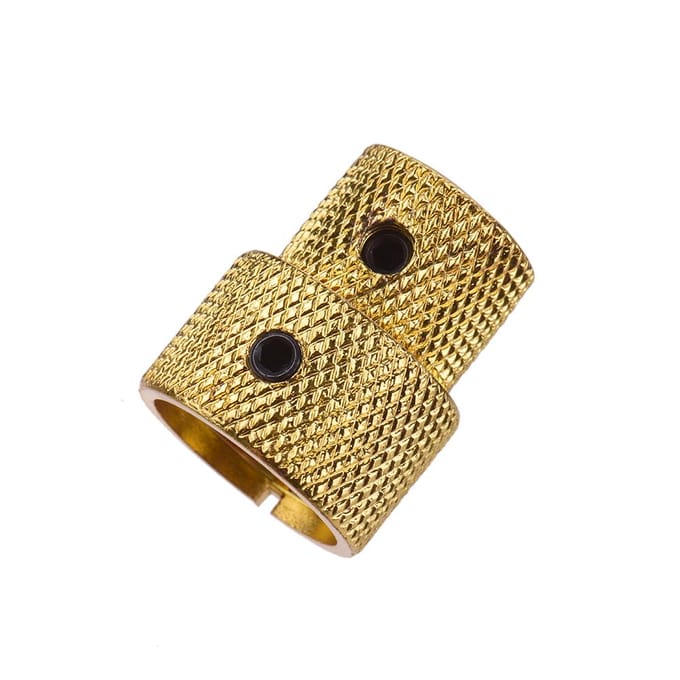 2 jeux de boutons de commande empilés doubles concentriques pour guitares basses électriques, doré