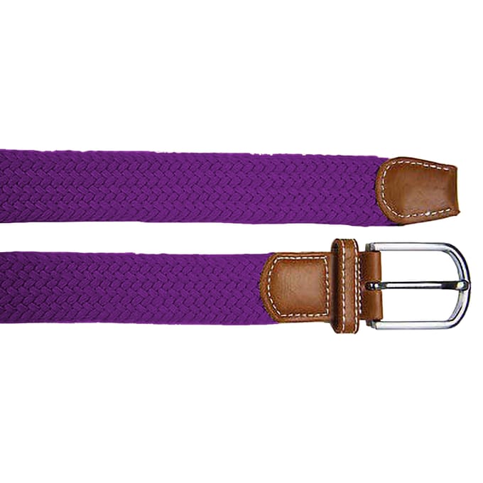 Asquith & Fox Heren Geweven Braid Rekbare Riem (Paars)