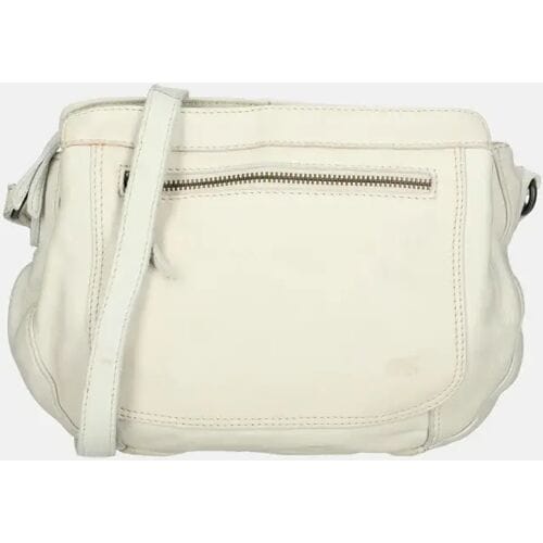 Bear Design Kleine Crossbodytas / Schoudertas Dames - Leer - Miley - Wit