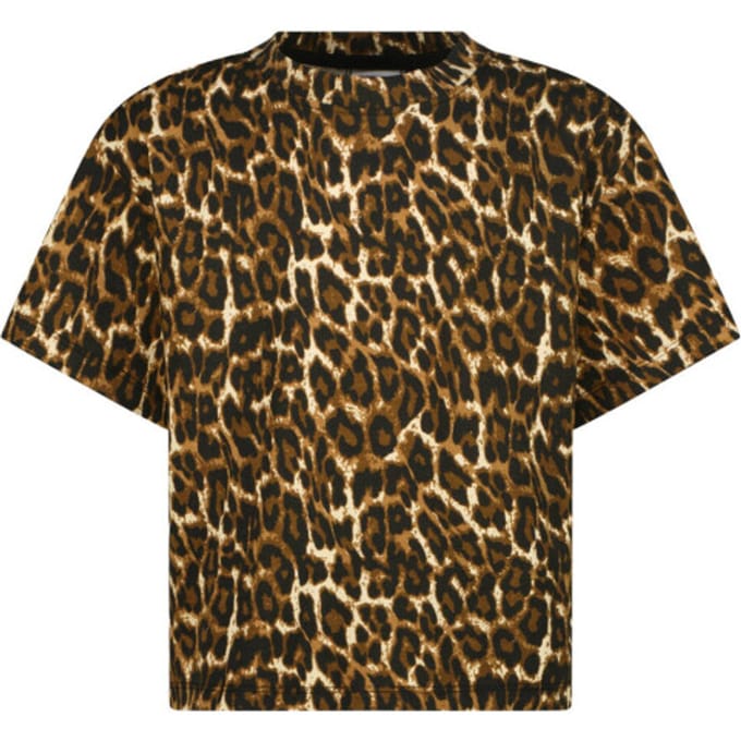 Vingino Icon-logo tee animal Meisjes T-shirt - Multicolor Brown