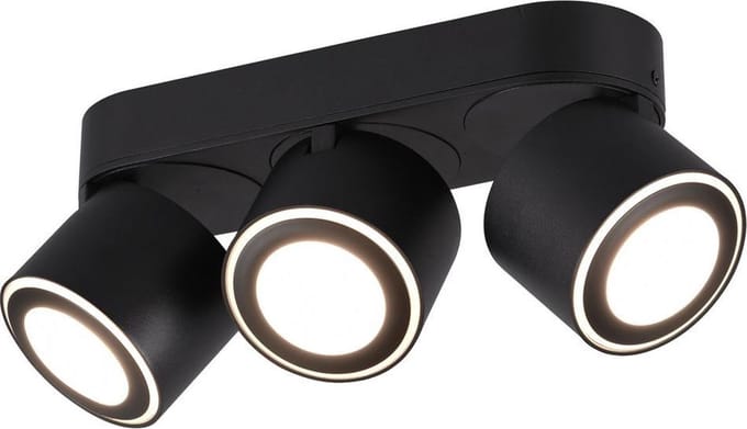 Plafonniere Trio Leuchten Taurus - Zwart