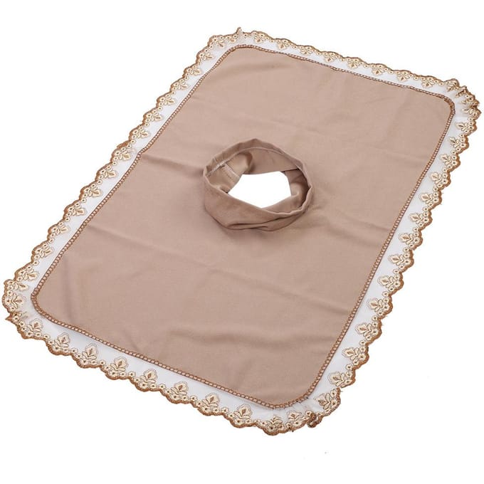 Drap Housse de Tête pour Table de Massage Spa Couvre-lit pour Lit de Massage avec Trou pour Salon de Beauté Gris