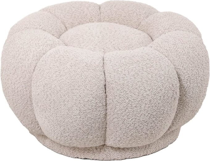 HomeBound by KY | Hocker Poppy in bouclé zand | Hocker Poppy