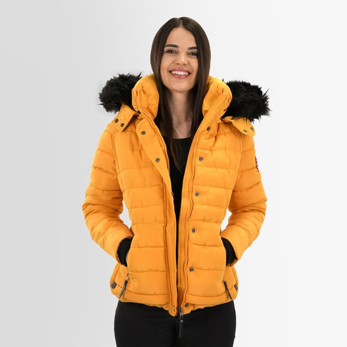 Navahoo Dames Winterjas Chloe – Getailleerd Met Afneembare Capuchon & Elegant Bont