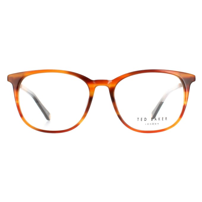 Ted Baker Round Mens Cognac Horn TB8219 Archer Glazen frames