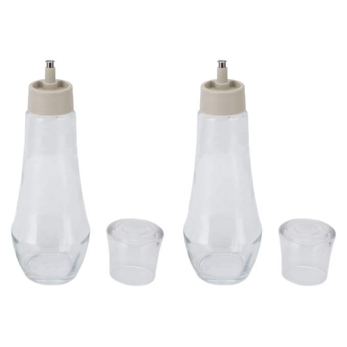 2 STUKS Mondwaterdispensers RVS en Glas Multifunctionele Navulbare Mondwaterdispenser