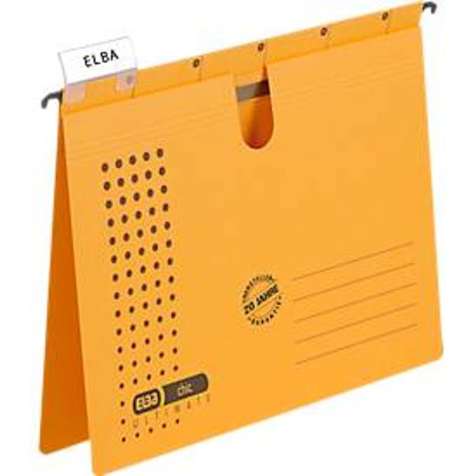 ELBA chic® ULTIMATE, Hangsnelhechters, A4, geel, 25 stuks
