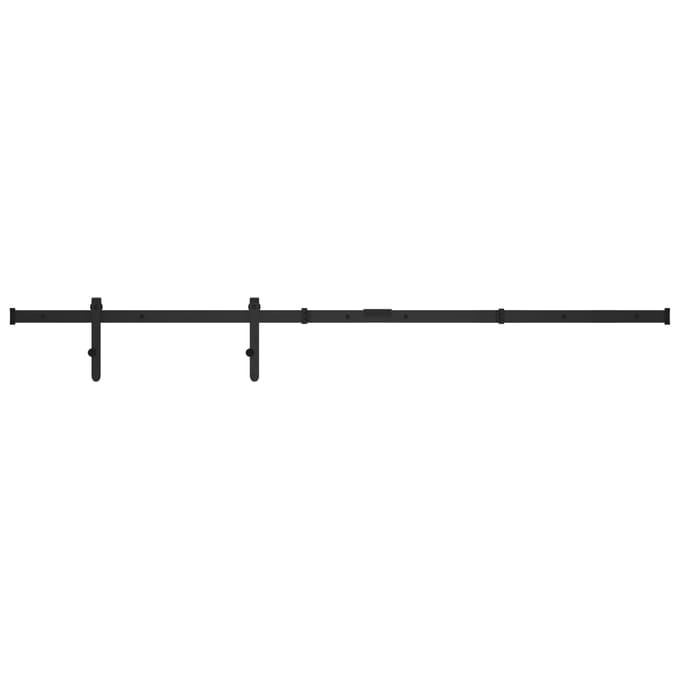 vidaXL - Ophangset - voor - minischuifdeur - 152 - cm - koolstofstaal