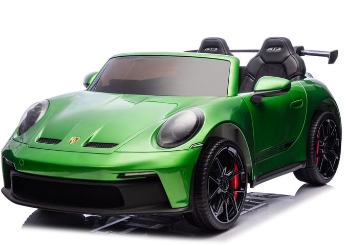 Porsche 911 GT3 24V 2-persoons kinderauto metallic Groen