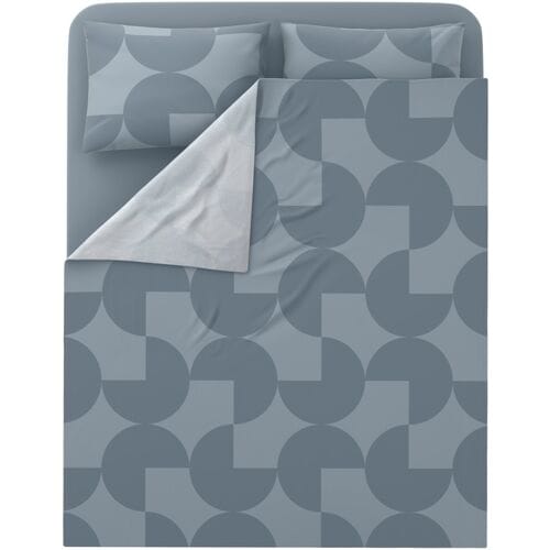 LIVARNO Renforcé beddengoedset 240 x 220 cm (Blauw)