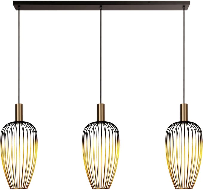 Lucide AURELIE - Hanglamp - 3xGU10 (MR11) - Goud - Vibes