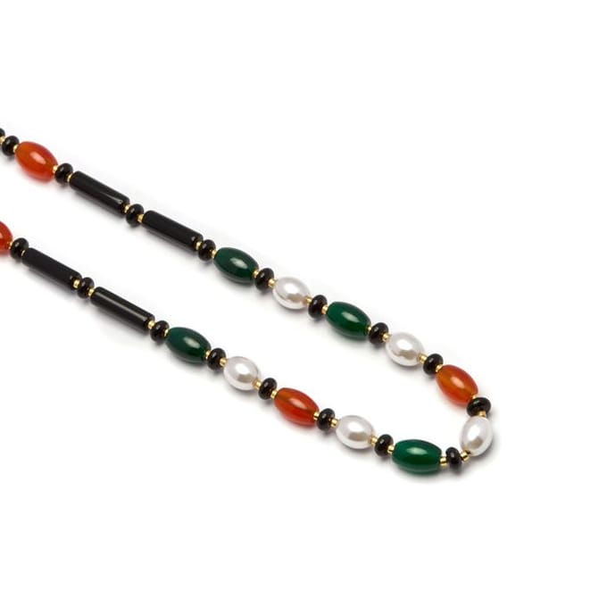 Luxeketting met Onyx 18k goud afwerking - Coepil
