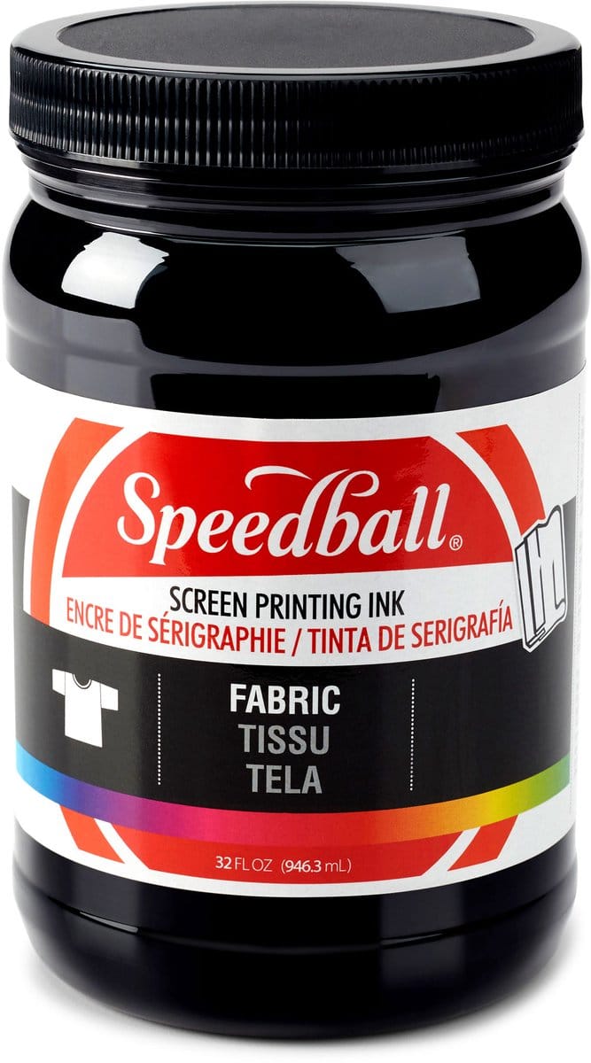 Fabric ink black screen printing -Speedball