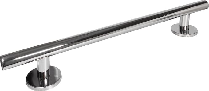 Aidapt RVS rechte handgreep - Gepolijste afwerking 62 cm - Zilver