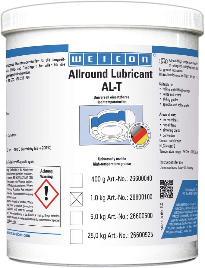 WEICON AL-T – Allround Machinevet – 1 kg Donkerbruin