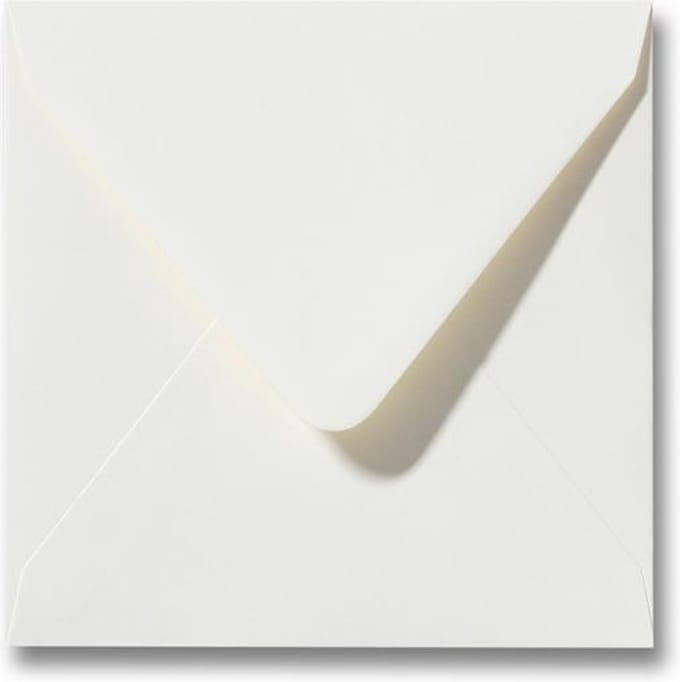 Envelop 16 x 16 Ivoor, 100 stuks