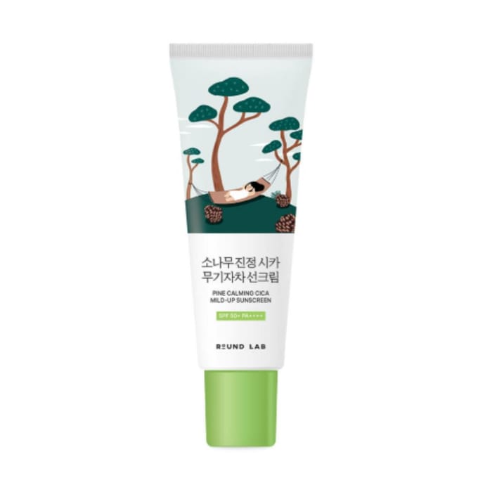 Round Lab Pine Cica Crème Solaire Minérale Apaisante 40ml (SPF 50+ PA++++) white