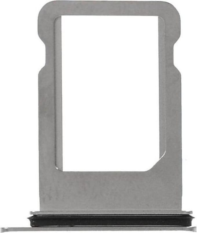 iPhone 14 (Plus) Simkaart houder Zilver Dubbel