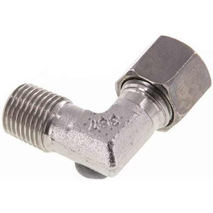 R 1/4'' Buitendraad x 8L RVS L-Fitting 90graden 315 Bar DIN 2353 - FL2E-MC-ST-014R-08-L