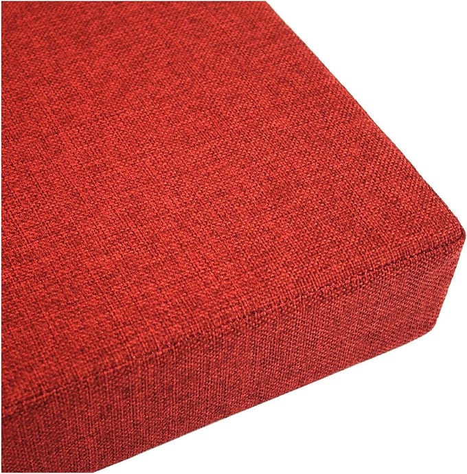 Bankkussen - Zitkussen - Buiten Zitten - Antislip Bodem - 150x40x5 cm - Rood
