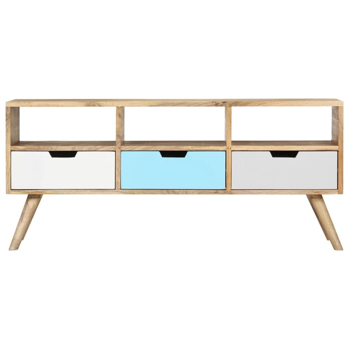 vidaXL - Tv-meubel - 110x35x48 - cm - massief - mangohout