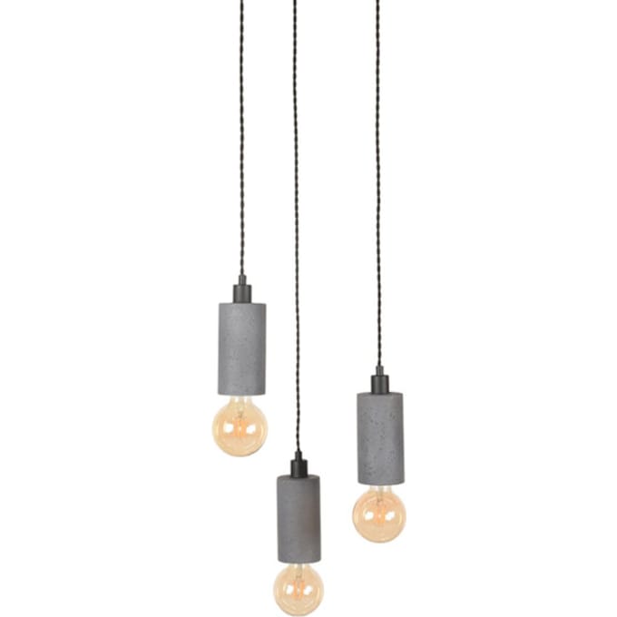LABEL51 Fresco Hanglamp - Grijs - Beton - 3-Lichts