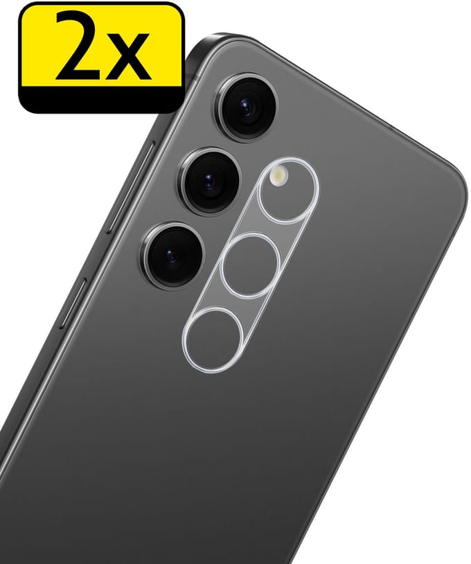 Camera Lens Protector - Geschikt voor Samsung Galaxy S25 FE - 2 Stuks - Camera Screenprotector - Beschermglas - Gehard Glas - Tempered Glass - Screen Protector