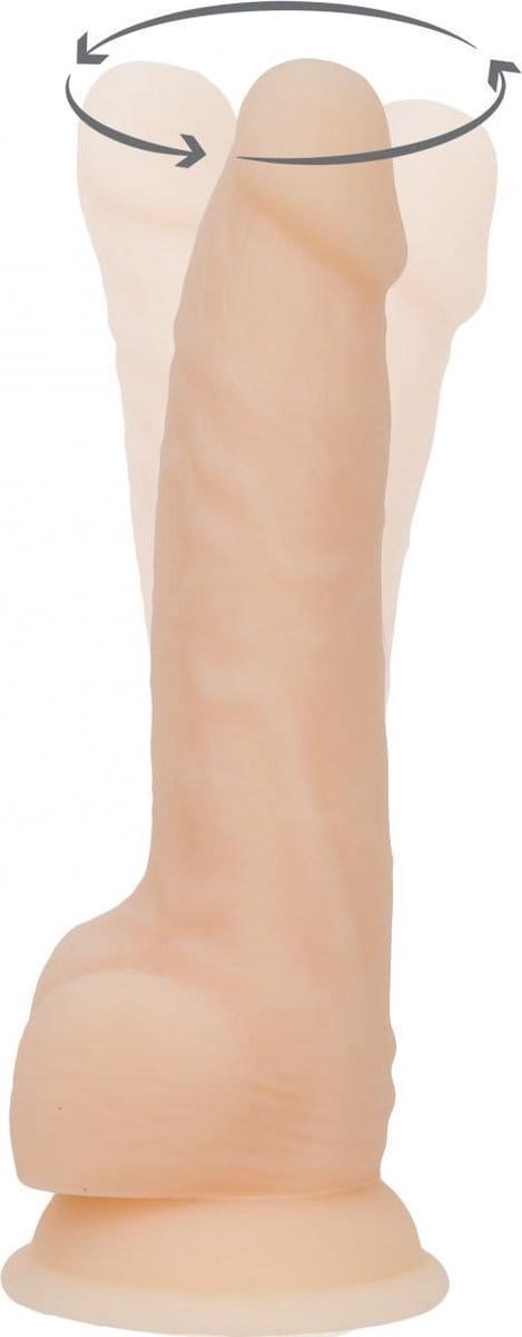 Naked Addiction - Roterende & Thrusting & Vibrerende Dong met Afst. 19 cm