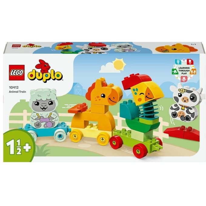 LEGO 10412 DUPLO Mijn eerste dierentrein Educatief Peuterspeelgoed op Wielen