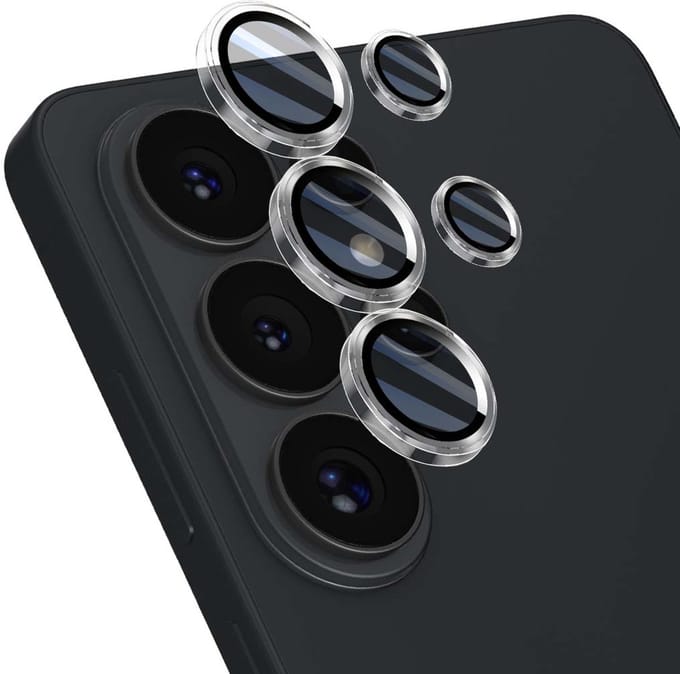 Force Case, Lens Protector Geschikt Voor Samsung Galaxy S26 Ultra Ring Lens Gehard Glas, Transparant