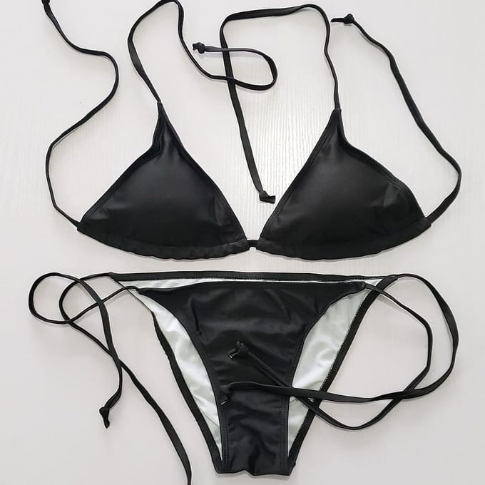 Dames zomer 9-kleuren klassieke kwaliteit bikini badpak bikini plus size sexy badmode S wit