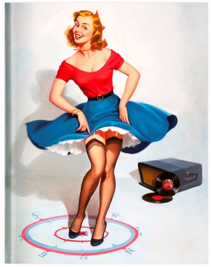 Notitieboek - Notebook A5 - Pin-Up Girl