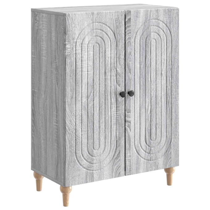 vidaXL - Dressoir - Grijs - sonoma - 66 - x - 34,5 - x - 90 - cm - Bewerkt - hout