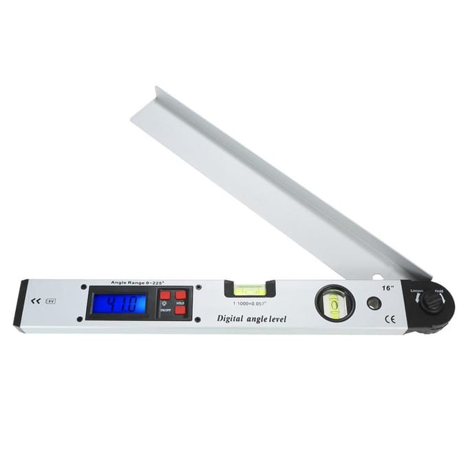 0-225 Graden Digitale Hoekwaterpas Hoekzoeker Meetklok 400mm 16inch Elektronische Gradenboog veelkleurig