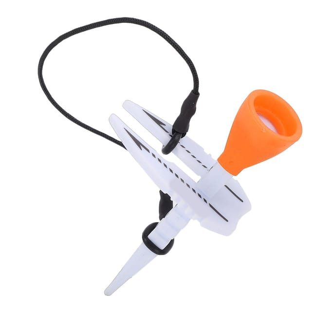 Tee Réglable en Hauteur de 35 à 55 mm avec Marqueur Bille ABS Accessoire de Pratique de Direction de Visée pour l'Entraînement Orange orange